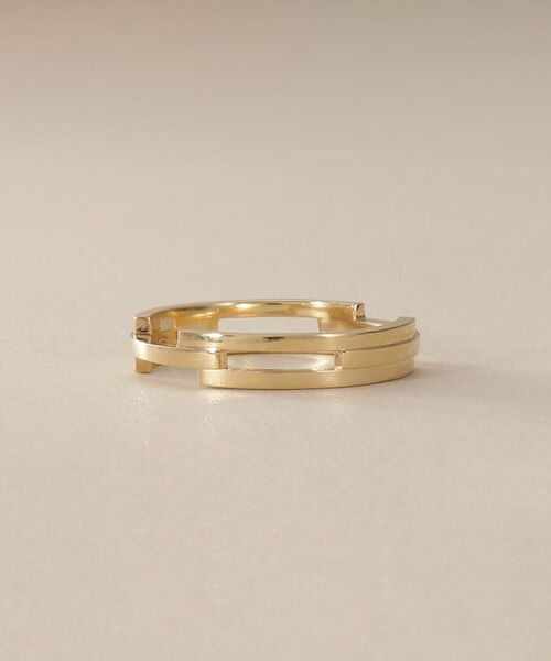COCOSHNIK / ココシュニック リング | K10シフテッドオーバーラップ リング | 詳細2