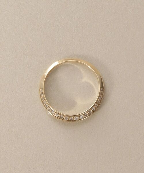 COCOSHNIK / ココシュニック リング | K10ダイヤモンド しのぎテーパード リング | 詳細3