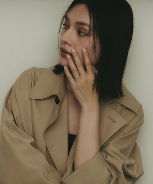 COCOSHNIK / ココシュニック リング | K10ダイヤモンド しのぎテーパード リング | 詳細5