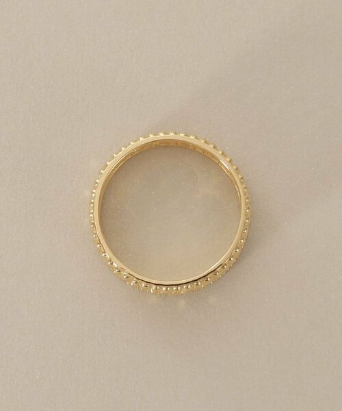 COCOSHNIK / ココシュニック リング | K18ダイヤモンド 切子×ミル リング大 | 詳細3