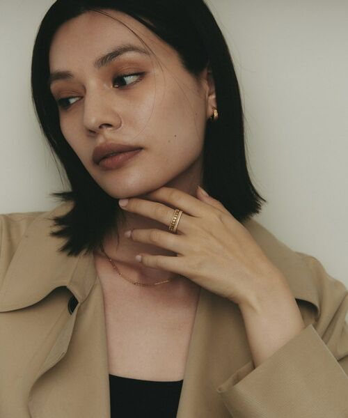 COCOSHNIK / ココシュニック リング | K18ダイヤモンド 切子×ミル リング大 | 詳細5