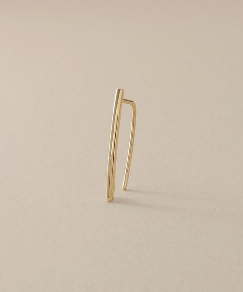 COCOSHNIK / ココシュニック ピアス・イヤリング | K10カーブライン フックピアス | 詳細2
