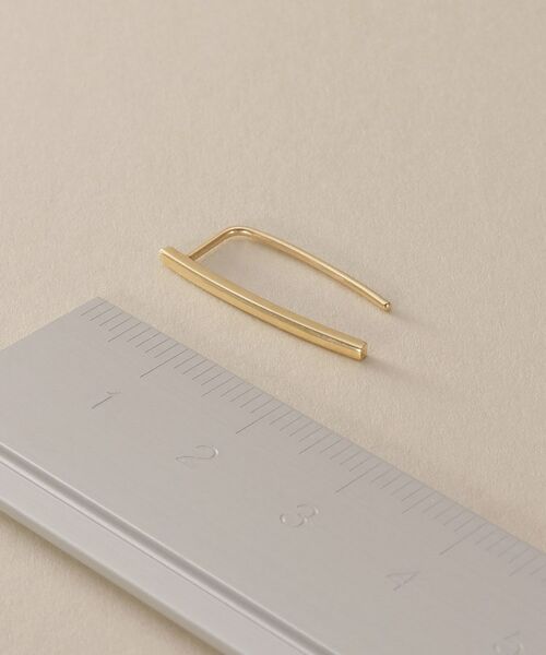 COCOSHNIK / ココシュニック ピアス・イヤリング | K10カーブライン フックピアス | 詳細4