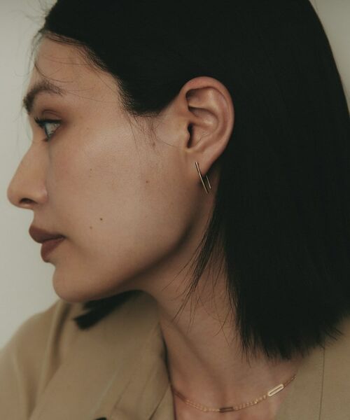 COCOSHNIK / ココシュニック ピアス・イヤリング | K10カーブライン フックピアス | 詳細7