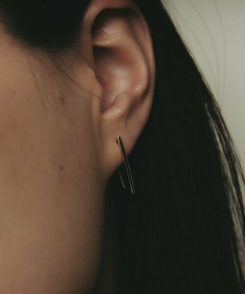 COCOSHNIK / ココシュニック ピアス・イヤリング | K10カーブライン フックピアス | 詳細8