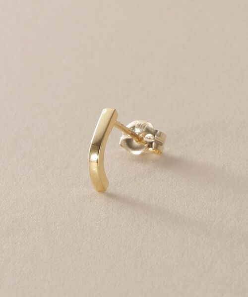 COCOSHNIK / ココシュニック ピアス・イヤリング | K10カーブライン スタッドピアス | 詳細2