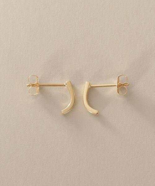 COCOSHNIK / ココシュニック ピアス・イヤリング | K10カーブライン スタッドピアス | 詳細3