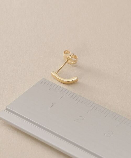 COCOSHNIK / ココシュニック ピアス・イヤリング | K10カーブライン スタッドピアス | 詳細4