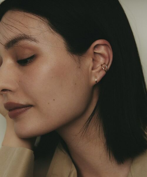 COCOSHNIK / ココシュニック ピアス・イヤリング | K10カーブライン スタッドピアス | 詳細7