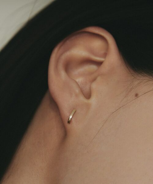 COCOSHNIK / ココシュニック ピアス・イヤリング | K10カーブライン スタッドピアス | 詳細8