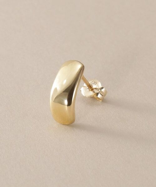 COCOSHNIK / ココシュニック ピアス・イヤリング | K10中空クッションカーブ スタッドピアス | 詳細2