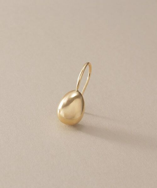 COCOSHNIK / ココシュニック ピアス・イヤリング | K10中空エッグシェイプ フックピアス | 詳細2
