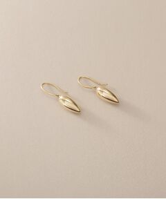 COCOSHNIK / ココシュニック ピアス・イヤリング | K10中空ドロップシェイプ フックピアス