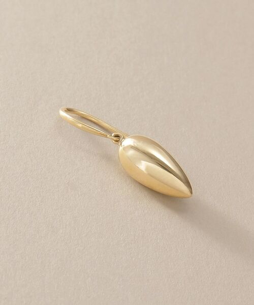 COCOSHNIK / ココシュニック ピアス・イヤリング | K10中空ドロップシェイプ フックピアス | 詳細3
