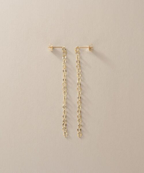 COCOSHNIK / ココシュニック ピアス・イヤリング | K10シースルーフラット スタッドピアス | 詳細4