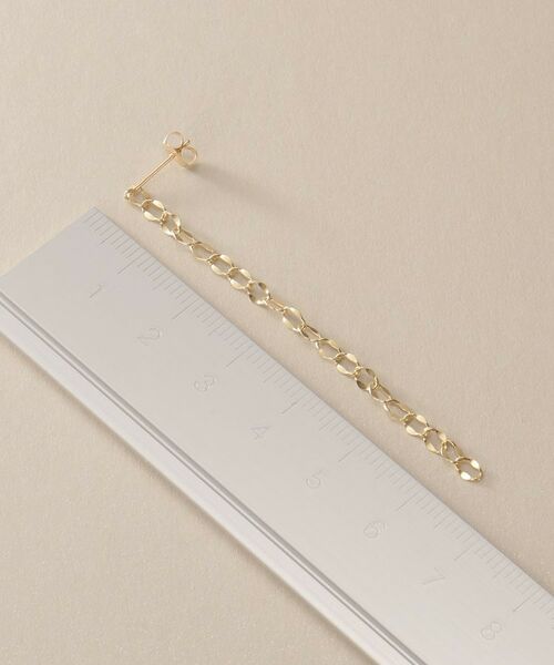 COCOSHNIK / ココシュニック ピアス・イヤリング | K10シースルーフラット スタッドピアス | 詳細5