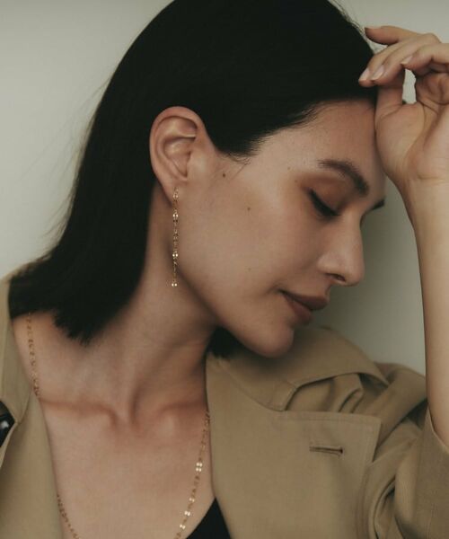 COCOSHNIK / ココシュニック ピアス・イヤリング | K10シースルーフラット スタッドピアス | 詳細8