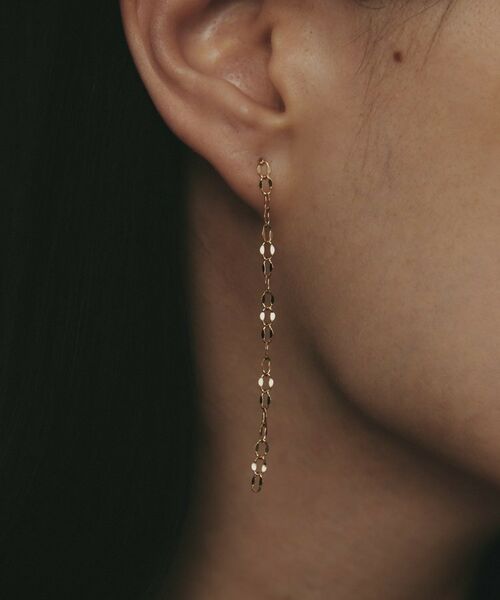 COCOSHNIK / ココシュニック ピアス・イヤリング | K10シースルーフラット スタッドピアス | 詳細9