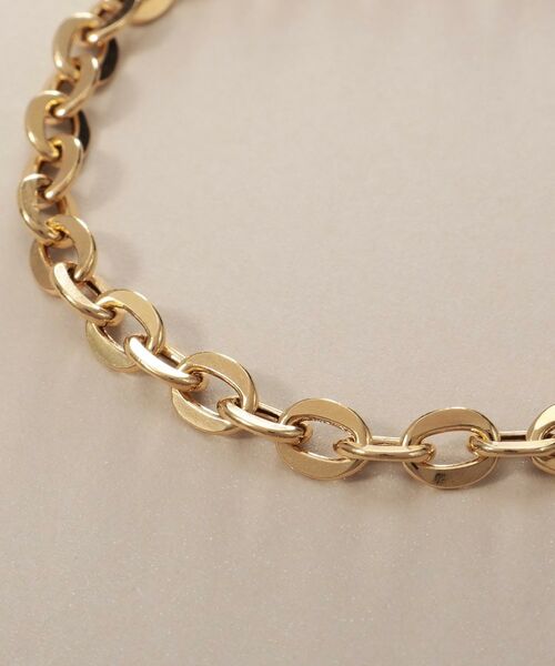 COCOSHNIK / ココシュニック ブレスレット・バングル | K18中空フラットアズキチェーン ブレスレットL | 詳細2
