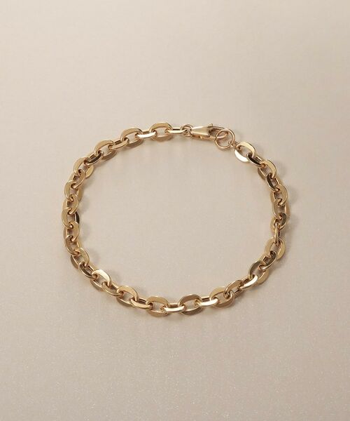 COCOSHNIK / ココシュニック ブレスレット・バングル | K18中空フラットアズキチェーン ブレスレットL | 詳細4