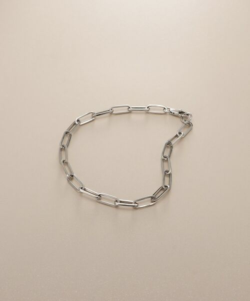 COCOSHNIK / ココシュニック ブレスレット・バングル | プラチナ 中空プリムケーブルチェーンXL（20cm） ブレスレット | 詳細1