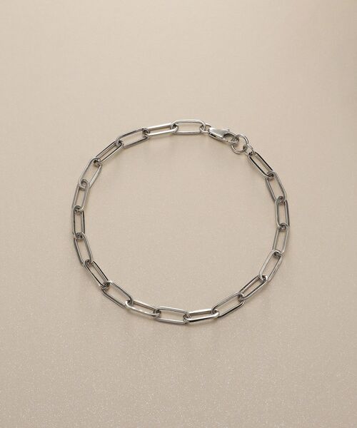COCOSHNIK / ココシュニック ブレスレット・バングル | プラチナ 中空プリムケーブルチェーンXL（20cm） ブレスレット | 詳細4