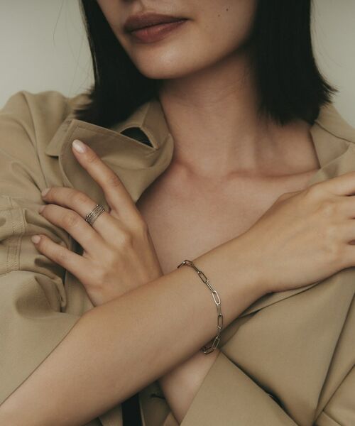 COCOSHNIK / ココシュニック ブレスレット・バングル | プラチナ 中空プリムケーブルチェーンXL ブレスレット | 詳細7