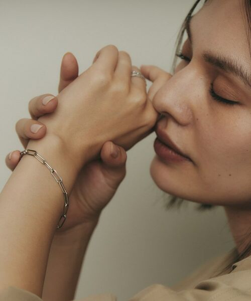 COCOSHNIK / ココシュニック ブレスレット・バングル | プラチナ 中空プリムケーブルチェーンXL ブレスレット | 詳細8