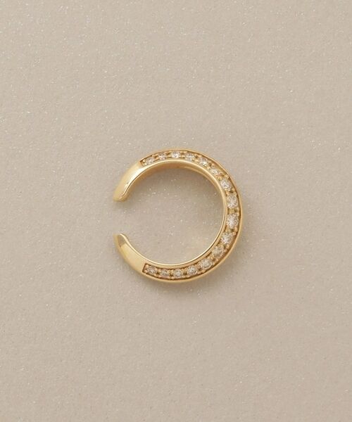 COCOSHNIK / ココシュニック ピアス・イヤリング | K10ダイヤモンド しのぎテーパード イヤーカフ | 詳細3