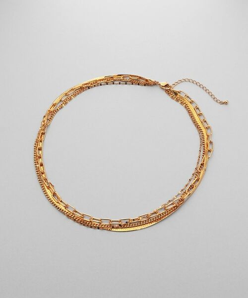 COCOSHNIK / ココシュニック ネックレス・ペンダント・チョーカー | シルバー コンビネーションチェーン クアッドネックレス GP | 詳細4