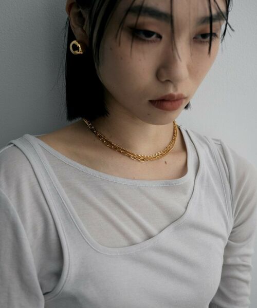 COCOSHNIK / ココシュニック ネックレス・ペンダント・チョーカー | シルバー コンビネーションチェーン クアッドネックレス GP | 詳細7