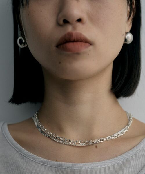 COCOSHNIK / ココシュニック ネックレス・ペンダント・チョーカー | シルバー コンビネーションチェーン クアッドネックレス | 詳細8