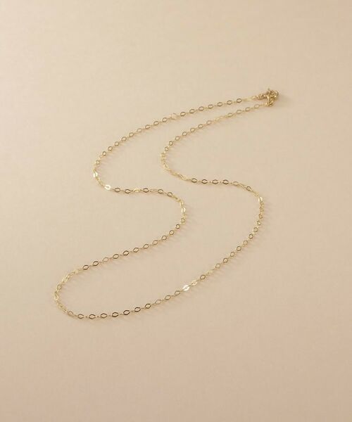 COCOSHNIK / ココシュニック ネックレス・ペンダント・チョーカー | K10スキニーネックレス スクエア | 詳細1
