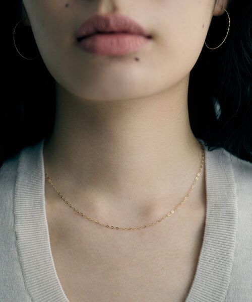 COCOSHNIK / ココシュニック ネックレス・ペンダント・チョーカー | K10スキニーネックレス スクエア | 詳細9