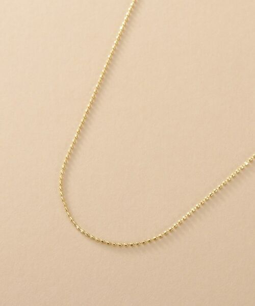 COCOSHNIK / ココシュニック ネックレス・ペンダント・チョーカー | K10スキニーネックレス カットボール | 詳細2