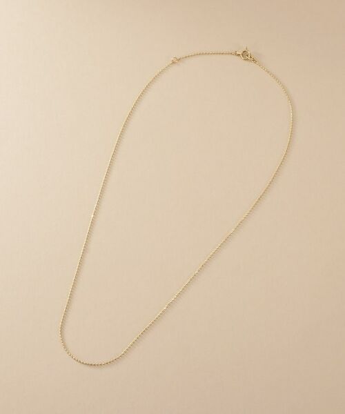 COCOSHNIK / ココシュニック ネックレス・ペンダント・チョーカー | K10スキニーネックレス カットボール | 詳細5