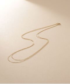 COCOSHNIK / ココシュニック ネックレス・ペンダント・チョーカー | K10スキニードレープネックレス ミラーカット