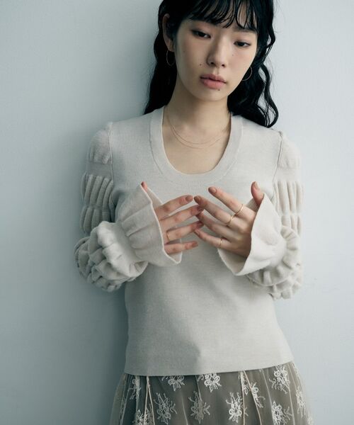 COCOSHNIK / ココシュニック ネックレス・ペンダント・チョーカー | K10スキニードレープネックレス ミラーカット | 詳細6