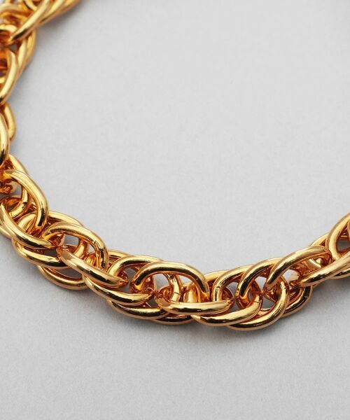 COCOSHNIK / ココシュニック ブレスレット・バングル | シルバー デザインチェーン ダブルケーブルブレスレット GP | 詳細2