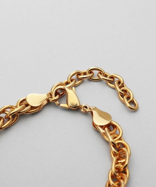 COCOSHNIK / ココシュニック ブレスレット・バングル | シルバー デザインチェーン ダブルケーブルブレスレット GP | 詳細3