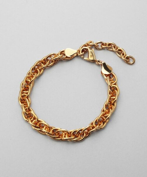 COCOSHNIK / ココシュニック ブレスレット・バングル | シルバー デザインチェーン ダブルケーブルブレスレット GP | 詳細4