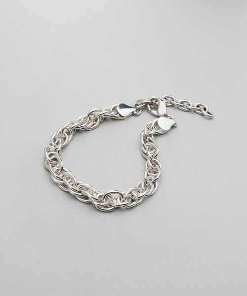 COCOSHNIK / ココシュニック ブレスレット・バングル | シルバー デザインチェーン ダブルケーブルブレスレット | 詳細1