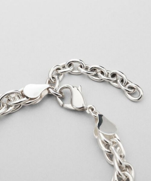 COCOSHNIK / ココシュニック ブレスレット・バングル | シルバー デザインチェーン ダブルケーブルブレスレット | 詳細3