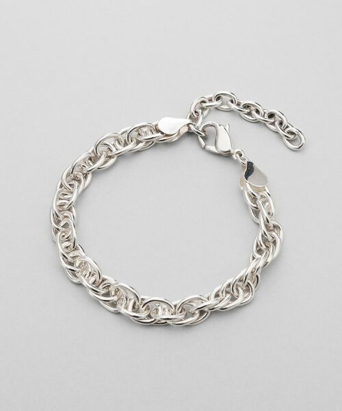 COCOSHNIK / ココシュニック ブレスレット・バングル | シルバー デザインチェーン ダブルケーブルブレスレット | 詳細4