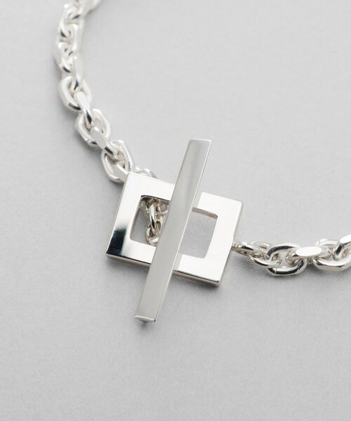 COCOSHNIK / ココシュニック ブレスレット・バングル | シルバー カットケーブルチェーン レクタングルマンテルブレスレット S | 詳細2