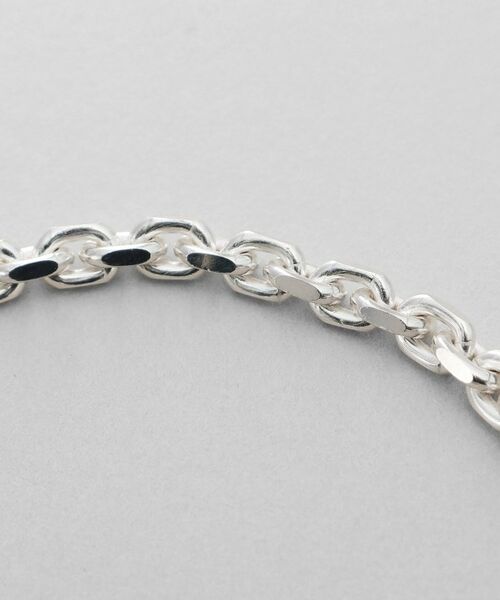 COCOSHNIK / ココシュニック ブレスレット・バングル | シルバー カットケーブルチェーン レクタングルマンテルブレスレット S | 詳細3