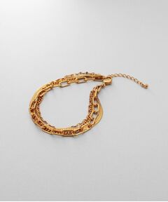 COCOSHNIK / ココシュニック ブレスレット・バングル | シルバー コンビネーションチェーン クアッドブレスレット GP