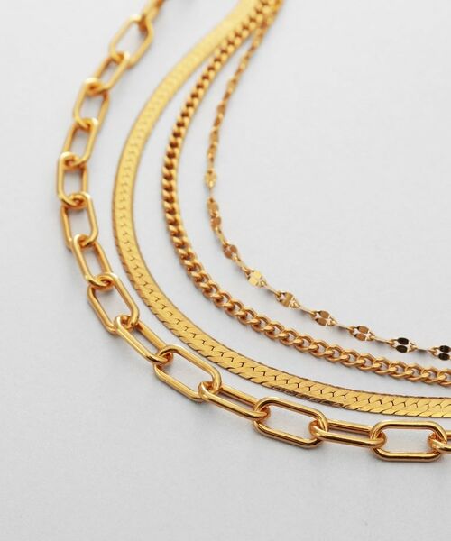 COCOSHNIK / ココシュニック ブレスレット・バングル | シルバー コンビネーションチェーン クアッドブレスレット GP | 詳細2