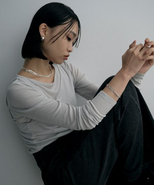 COCOSHNIK / ココシュニック ブレスレット・バングル | シルバー コンビネーションチェーン クアッドブレスレット | 詳細6