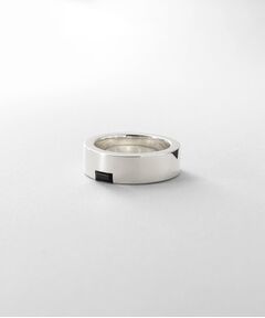 COCOSHNIK / ココシュニック リング | シルバー オニキス バケットカットフラットリング